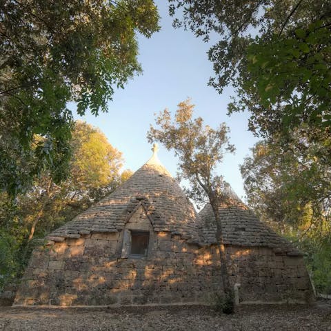 Stay in a perfectly-restored traditional trullo house in the Puglian countryside