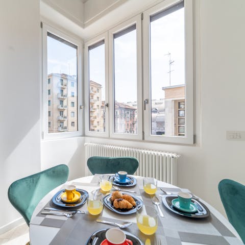 Fuel up for sightseeing with an Italian-style breakfast