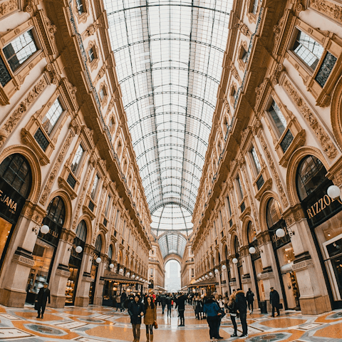 Do some shopping in the famous Galleria Vittorio Emanuele II