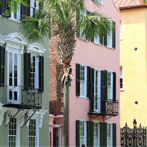 Explore historic Charleston and admire the beautiful buildings