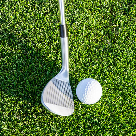 Practice your swing and play a round of golf at the complex's golf course