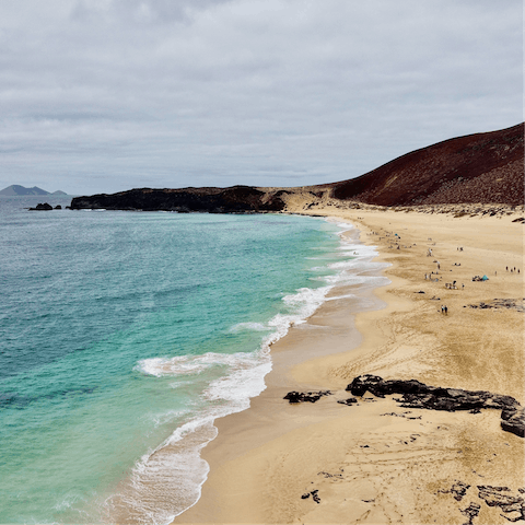 Explore the incredible landscape of southern Lanzarote