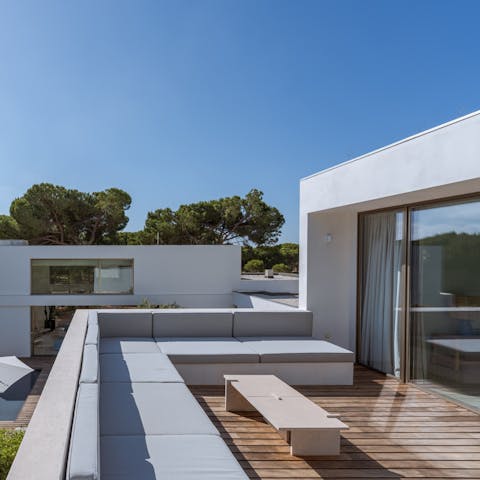 Take a seat out on one of the balconies and feel at peace in the quiet location