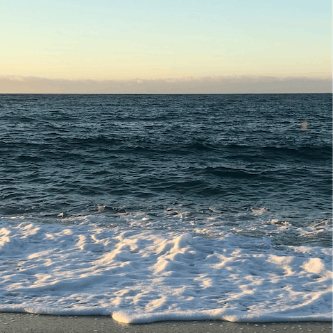 Dive straight into the Ionian Sea at Spartià beach, a twenty-minute walk away