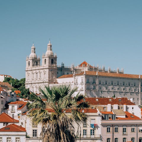 Explore  Lisbon's traditional Alfama neighbourhood