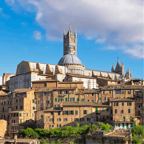 Take a day trip to the beautiful city of Siena