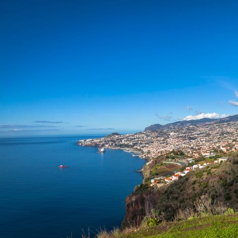 Take the ten-minute drive through the vineyards to Funchal and enjoy the beauty of the coast