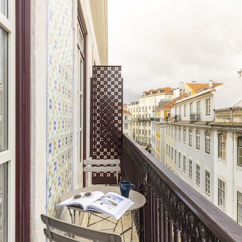 Sit out on your traditional narrow balcony