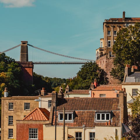 Stay a ten-minute walk from the shops and restaurants of trendy Clifton