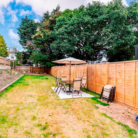 Bring back fish and chips to enjoy alfresco in the back garden