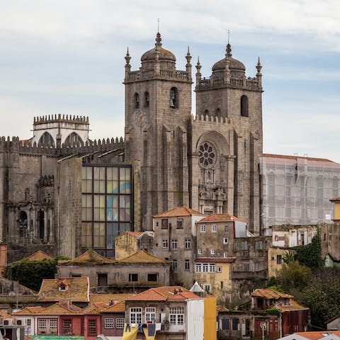 Visit Porto Cathedral, a seven-minute walk away