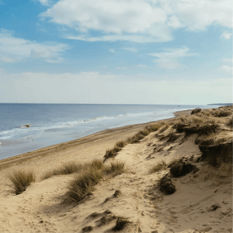 Discover the beauty of Norfolk’s wide sandy beaches – a half an hour drive away