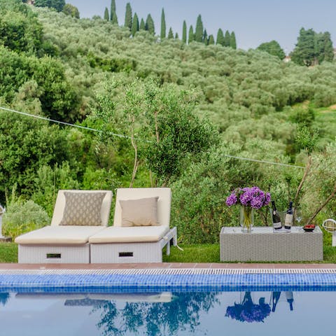 Spend long, hot afternoons dipping in and out of the water
