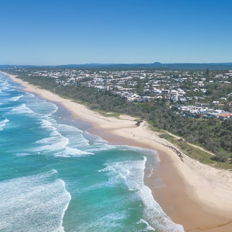 Explore the area, including nearby Sunshine Beach 