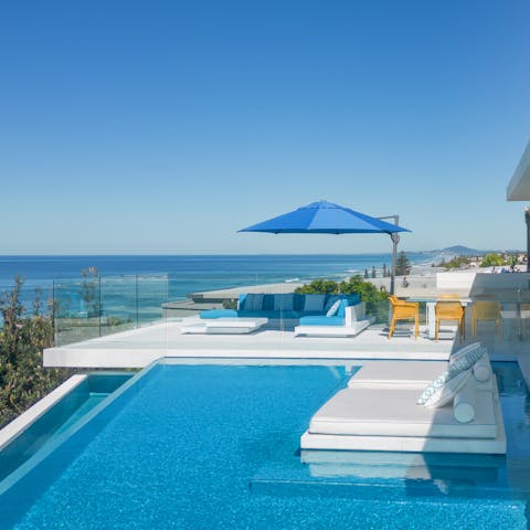 Cool off from the Australian heat in the infinity pool