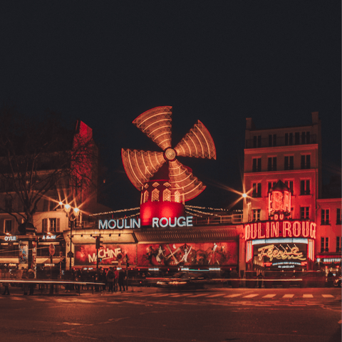 Visit the Moulin Rouge, less than a minute away from your doorstep
