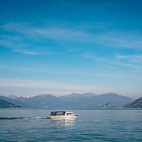 Spend an afternoon touring Lake Como on a boat
