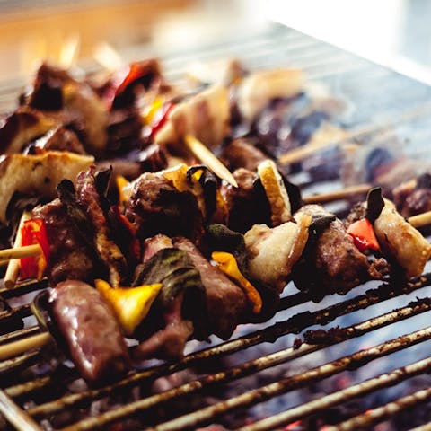 Grill like a professional on the home's barbecue