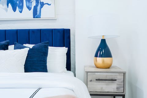 Get comfy and relax in bed after a long day discovering New York City