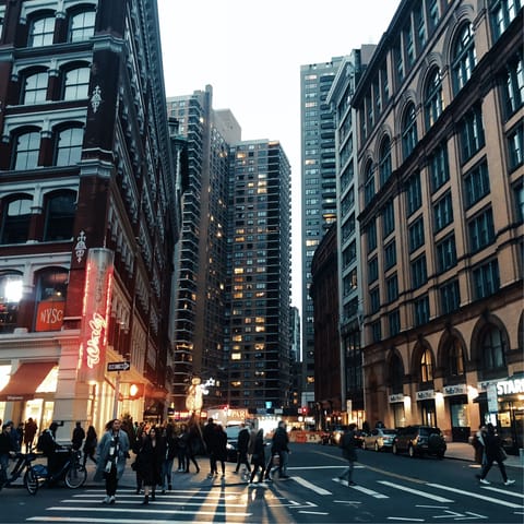 Explore the East Village neighbourhood – there’s plenty of cafes, and restaurants