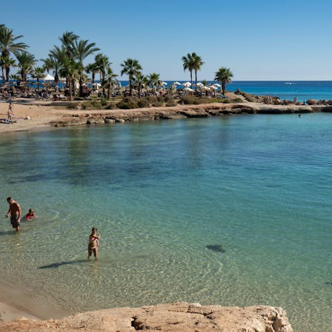 Discover the beautiful sand beaches and crystal clear waters of Cyprus