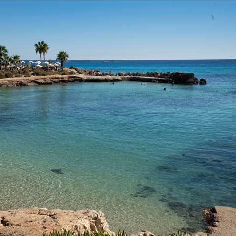Stay in Protaras – less than 2 kilometres from the nearest beach