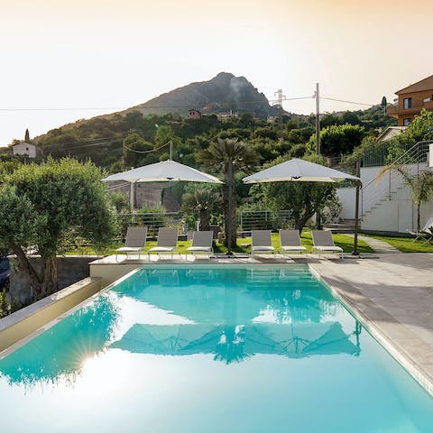 Make the short drive to the beach or spend the day by the private pool