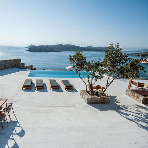 Enjoy the panoramic views from in and around the pool