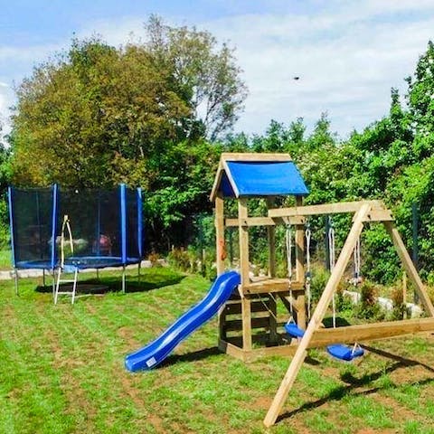 Watch as the little ones climb, bounce and slide in the fun children's play area