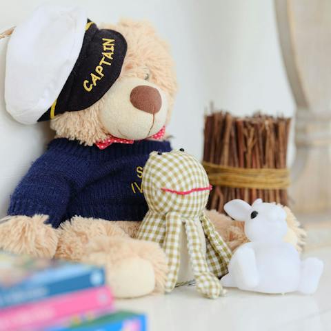 Enjoy a family-friendly atmosphere with nautical books and toys on offer