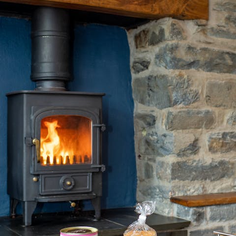 Gather in front of the wood burner on wintery evenings and snuggle up with a well-thumbed book