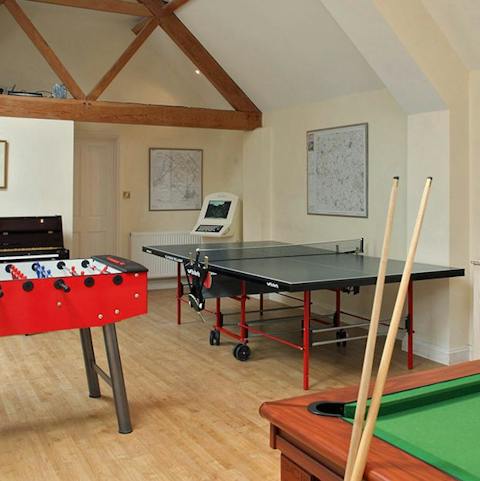 Make the most of the shared on-site games room