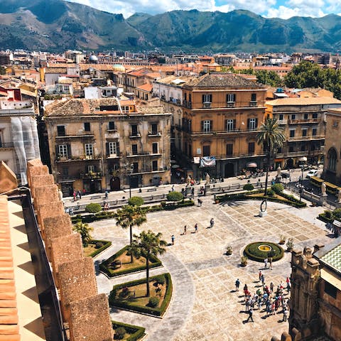 Explore Palermo's historic centre – it's a great spot for dining out