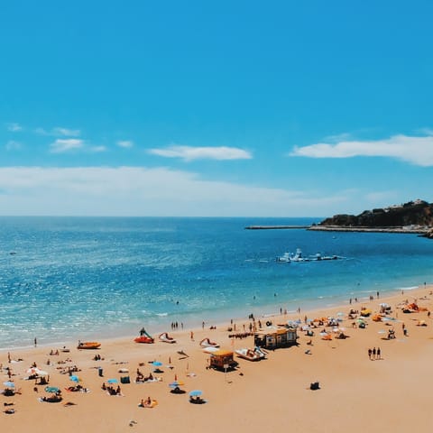 Soak in the sun on the Algarve's golden sand beaches