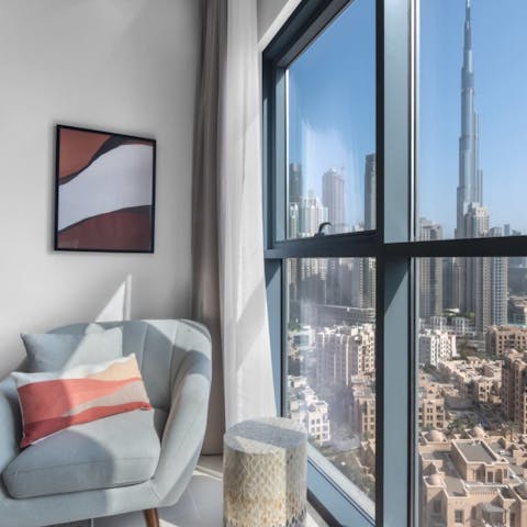 Invite the sun in with the home's huge windows