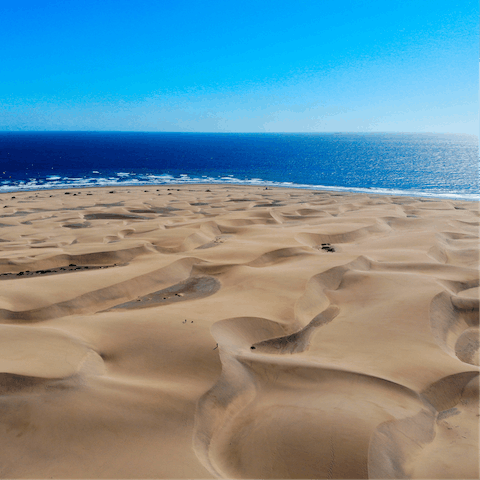 Walk to beautiful San Pedro beach, sink your feet into the golden sands and relax