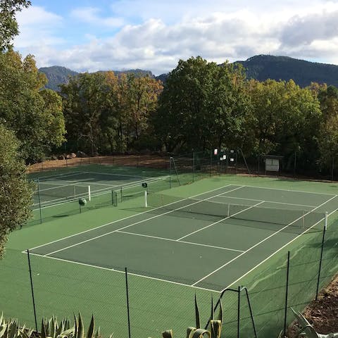 Take advantage of the two local tennis courts if you're feeling active