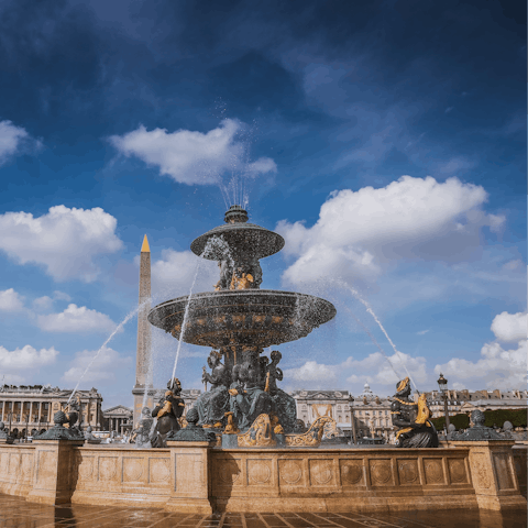 Hop on the metro to Place de la Concorde for a spot of people-watching
