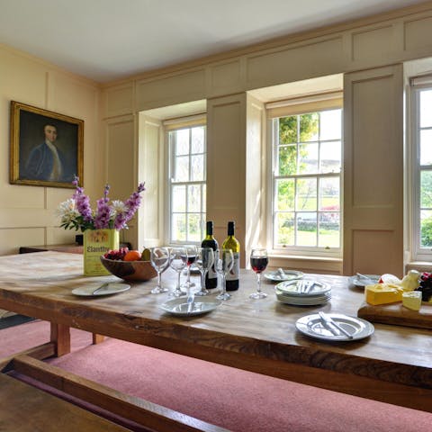 Eat, drink and be merry at this magnificent dining table