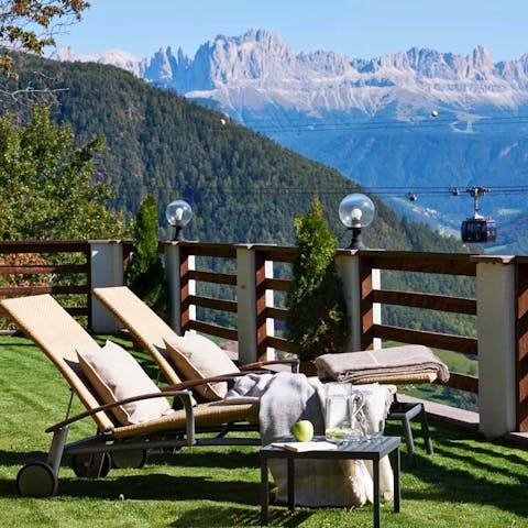 Bask in the glorious mountain sunshine