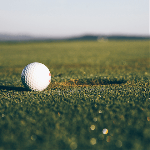 Hit the links – there's a golf course next door