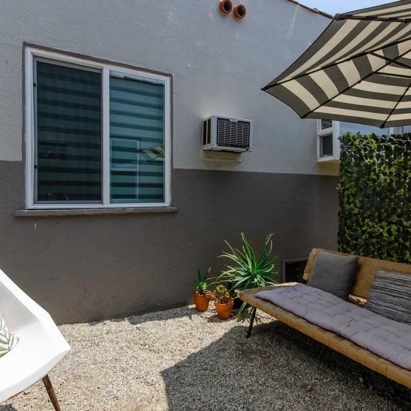 Find a quiet reading spot outside to soak up the LA sunshine