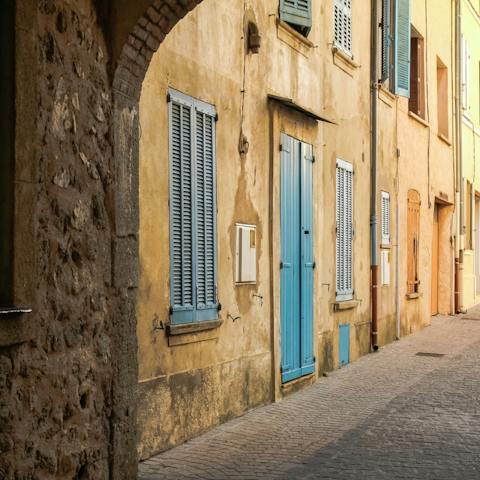 Take a four-minute drive to visit the picturesque town of Grasse
