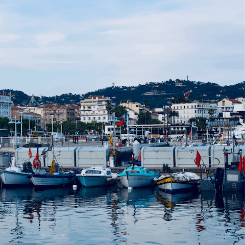 Spend the afternoon in Cannes, less than a thirty-minute drive from home