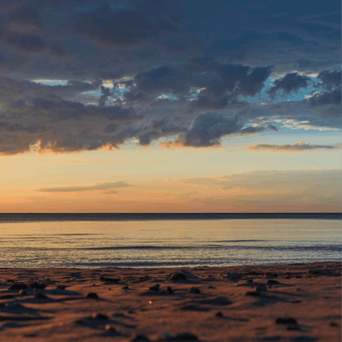 Dip your toes in the water at Hestehovedet Beach, a short drive from home