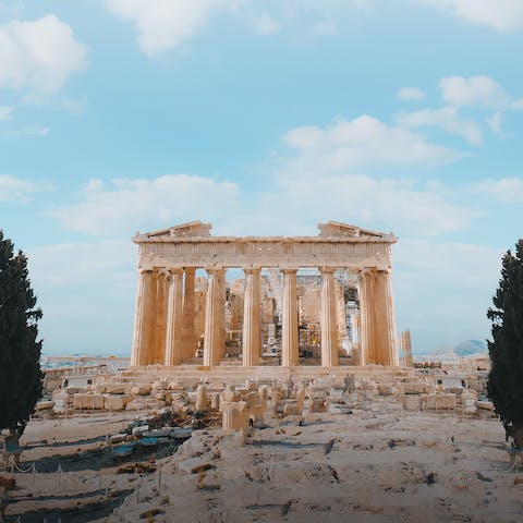 Marvel at the Acropolis – it's just 550 metres away