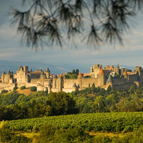 Explore the ancient walled city of Carcassonne that looks as though it's been plucked out of a scene from Game of Thrones