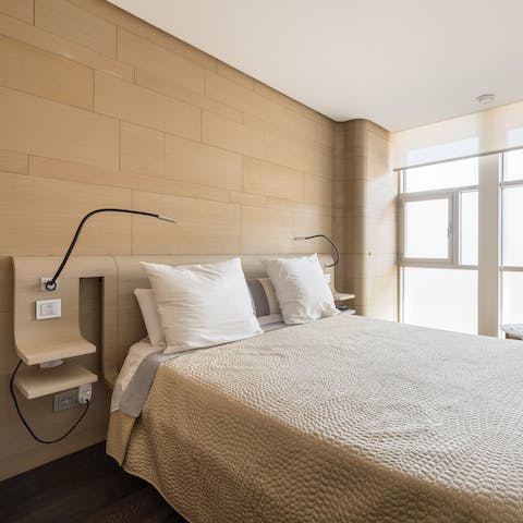 Experience the ultimate sense of serenity in the consciously designed bedrooms