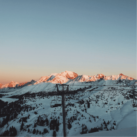 Hit the Rochebrune slopes – they're 200m away