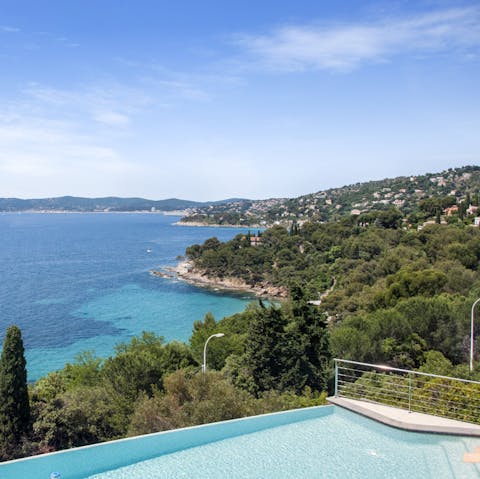 Soak up incredible views over the French Riviera 